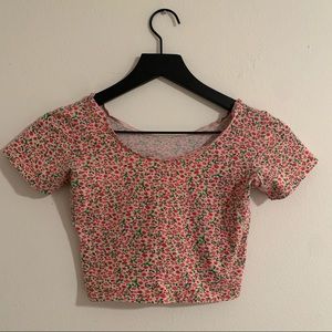 American Apparel Floral Crop Top